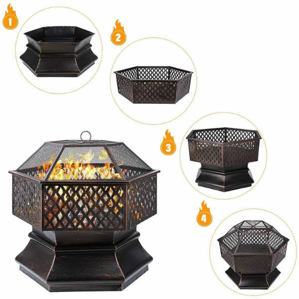 Barbecue <br> Brasero Hexagonal