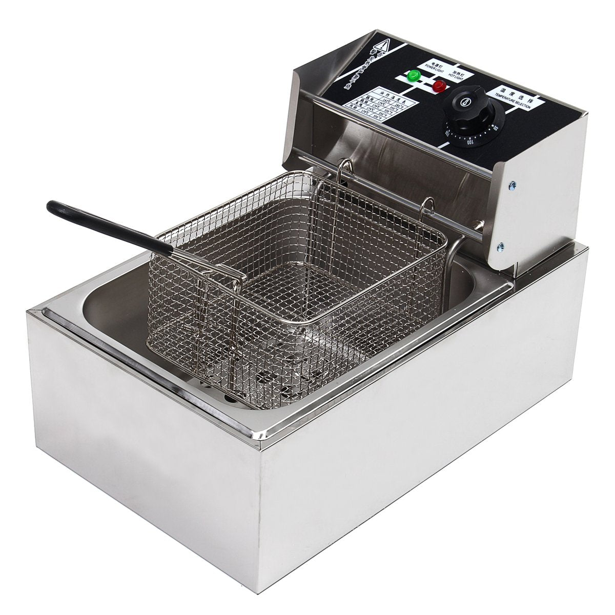  Friteuse Professionnelle en Inox de 6 Litres