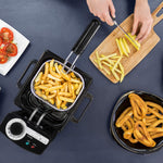 Mini Friteuse <br> en Inox 1,5 Litre
